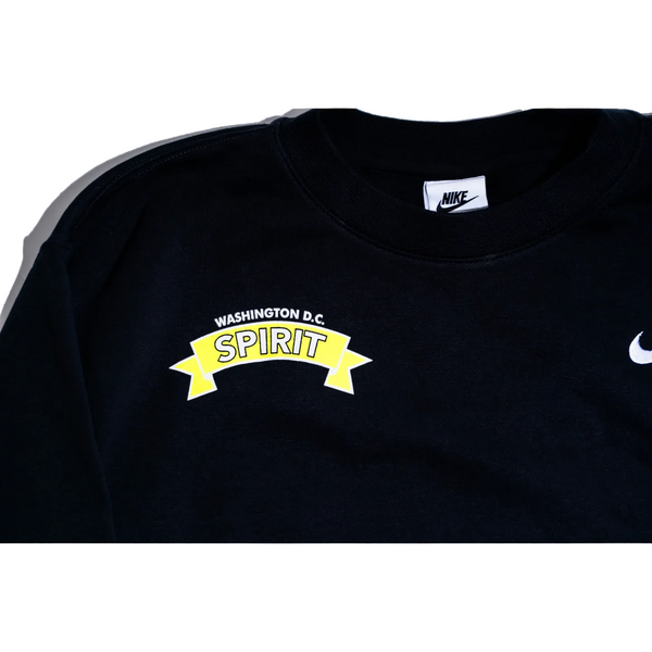 Washington Spirit Ribbon In The Sky Nike Crew Sweatshirt - Black Washington Spirit Ribbon In The Sky Nike Crew Sweatshirt - Black