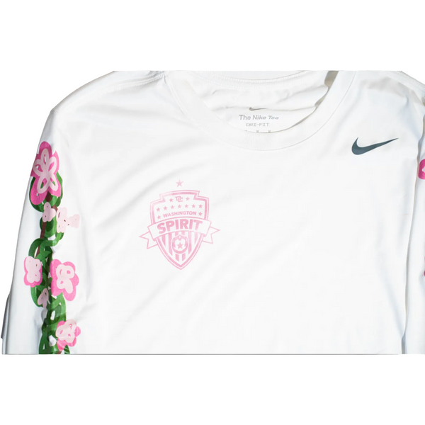 Washington Spirit 2024 Cherry Blossom Nike Legend Long Sleeve Tee Washington Spirit 2024 Cherry Blossom Nike Legend Long Sleeve Tee
