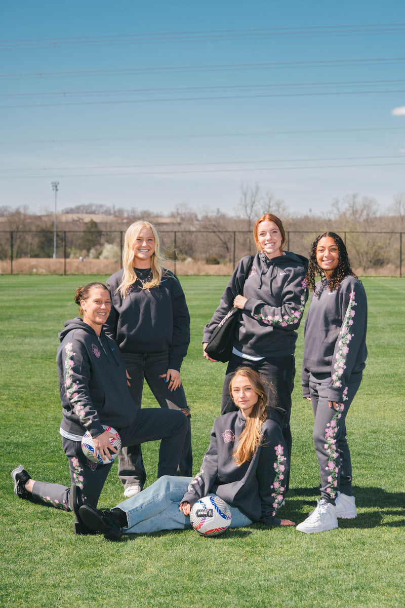 Washington Spirit 2024 Cherry Blossom Nike Crew Sweatshirt - Anthracite
