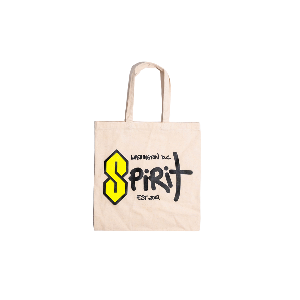 Washington Spirit 2024 Graffiti "S" Tote Bag - White