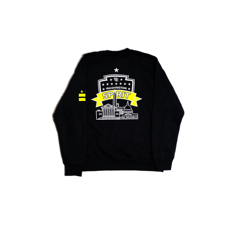 Washington Spirit Ribbon In The Sky Nike Crew Sweatshirt - Black Washington Spirit Ribbon In The Sky Nike Crew Sweatshirt - Black