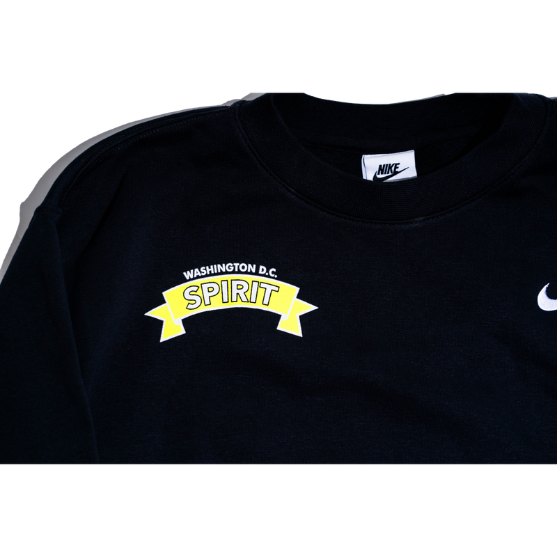 Washington Spirit 2024 Ribbon In The Sky Nike Crew Sweatshirt - Black