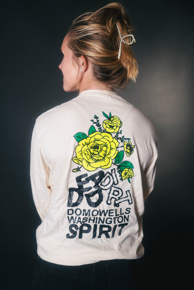 Camiseta clásica de manga larga con estampado floral de Dead Dirt x Spirit