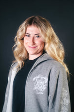 Sudadera con cremallera completa y diseño clásico con estampado floral de Dead Dirt x Spirit