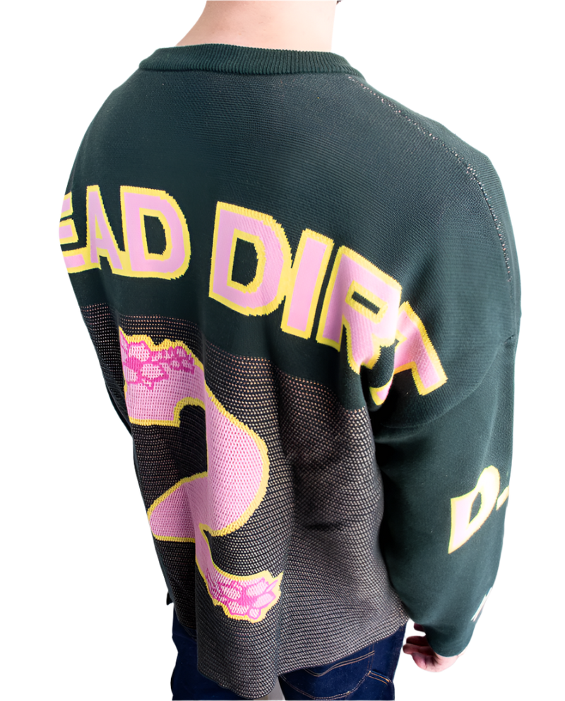 Dead Dirt x Spirit Cherry Blossom Spirit Green #2 Oversized Unisex Sweater (COMING SOON)