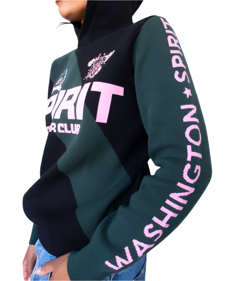 Dead Dirt x Spirit Cherry Blossom Soccer Club Knit Hoody (COMING SOON)