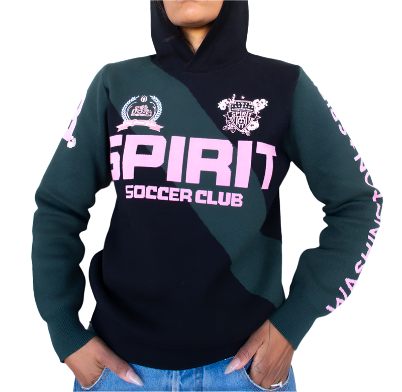 Dead Dirt x Spirit Cherry Blossom Soccer Club Knit Hoody (COMING SOON)