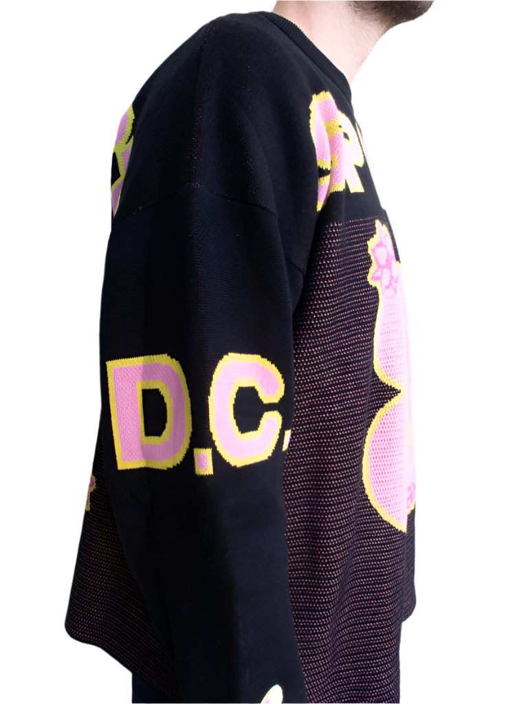 Dead Dirt x Spirit Cherry Blossom Black Out #8 Oversized Sweater (COMING SOON)
