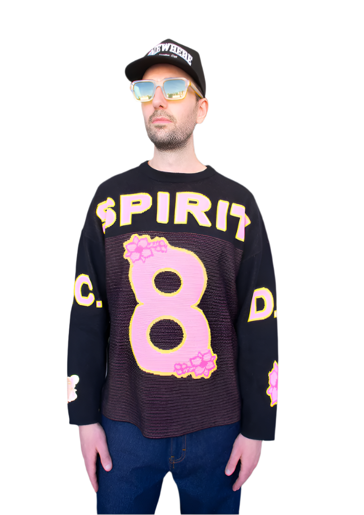 Dead Dirt x Spirit Cherry Blossom Black Out #8 Oversized Sweater (COMING SOON)