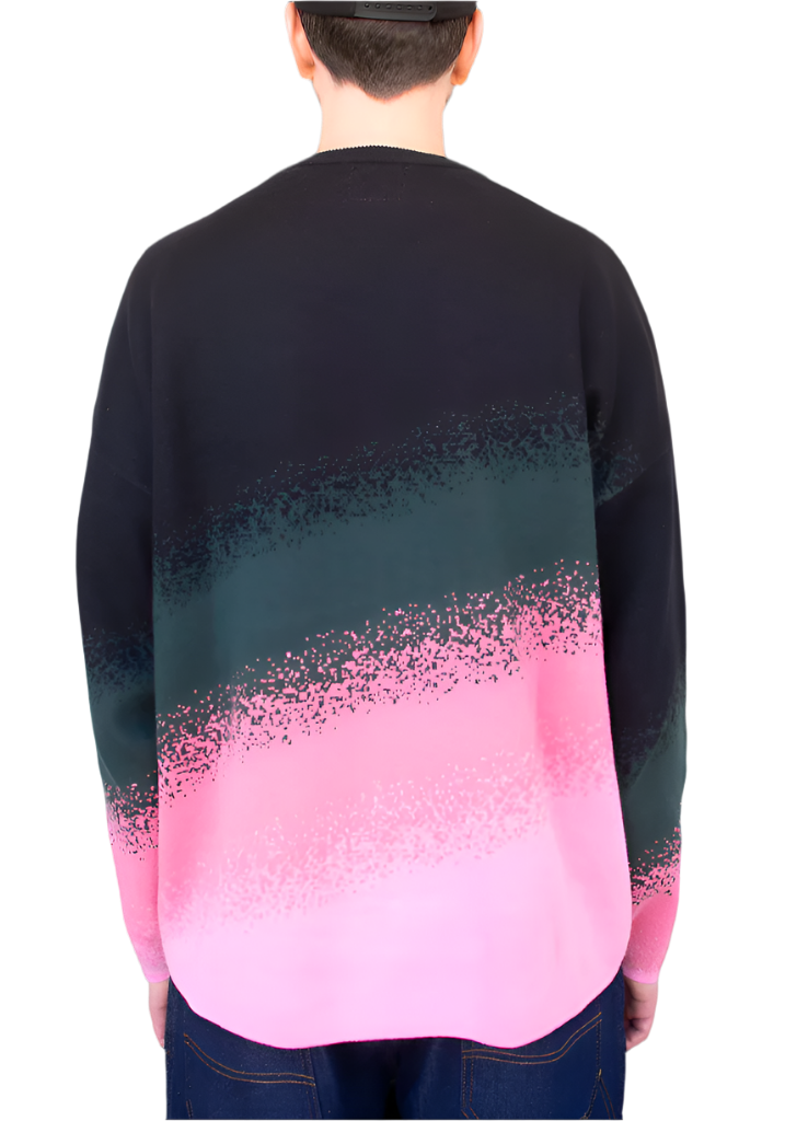 Dead Dirt x Spirit Cherry Blossom Pink Gradient Oversized Sweater (COMING SOON)