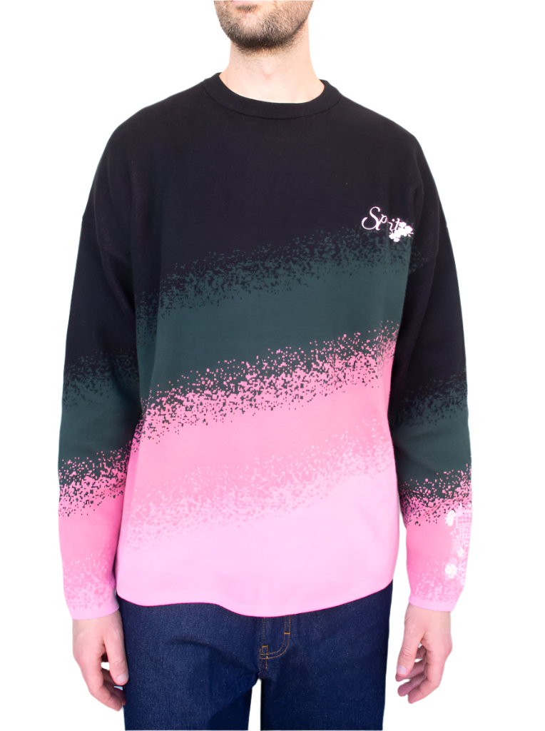 Dead Dirt x Spirit Cherry Blossom Pink Gradient Oversized Sweater (COMING SOON)