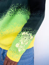 Dead Dirt Core Spirit  Green Gradient Oversized Sweater
