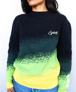 Dead Dirt Core Spirit  Green Gradient Oversized Sweater