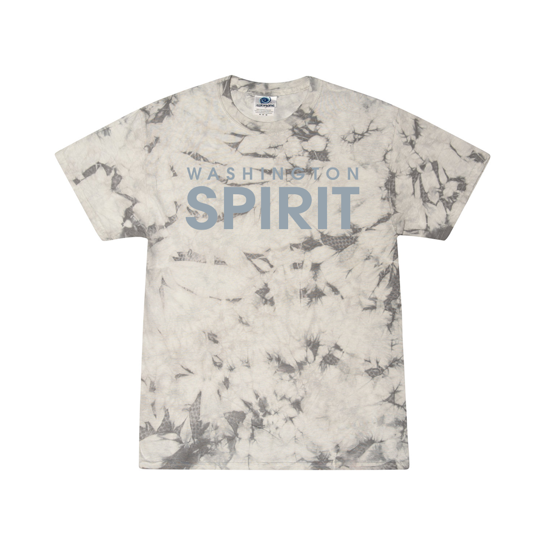 Camiseta de manga corta con efecto tie dye de Washington Spirit, color blanco (adulto)