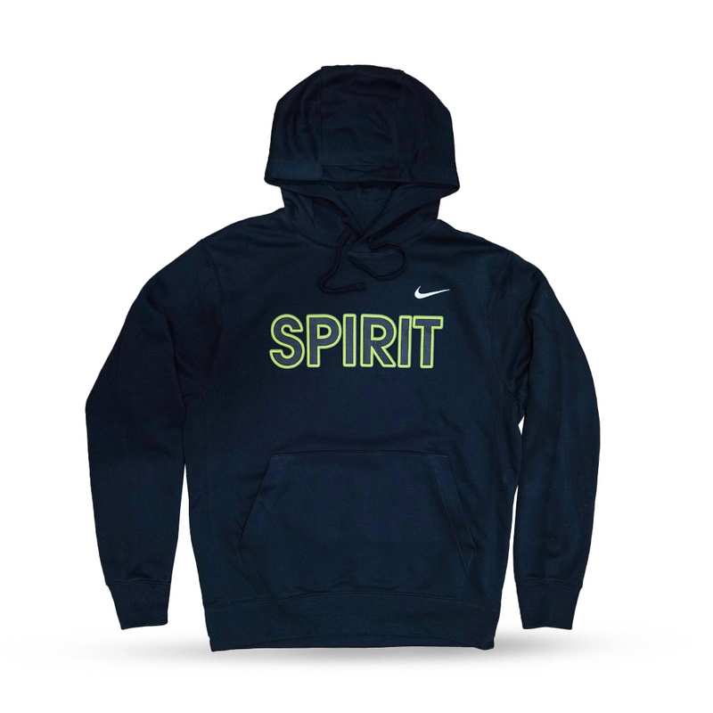 Yellow Glow Washington Spirit Youth Nike Hoodie - Black