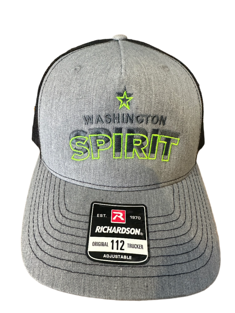 Washington Spirit Grey and Black Trucker Hat
