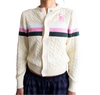 Dead Dirt x Spirit Cherry Blossom Cable Knit Button Up Sweater (COMING SOON)