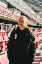 Sudadera con capucha Nike con el logo "S" de Washington Spirit 2024 en color negro