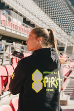 Sudadera con capucha Nike con el logo "S" de Washington Spirit 2024 en color negro