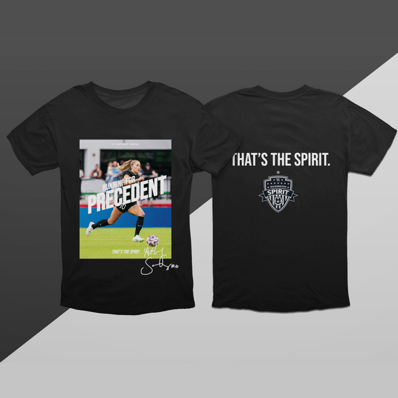That's the Spirit! Player Tees - Ashley Sanchez "Running for Precedent"