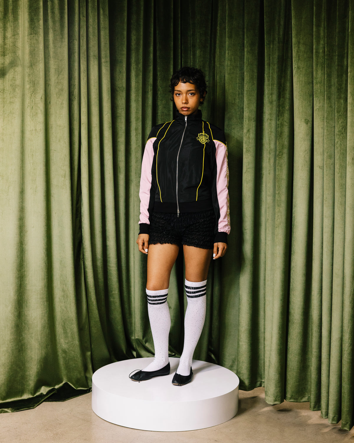 Dead Dirt x Spirit Big Bloom Full Zip Fitted Track Jacket