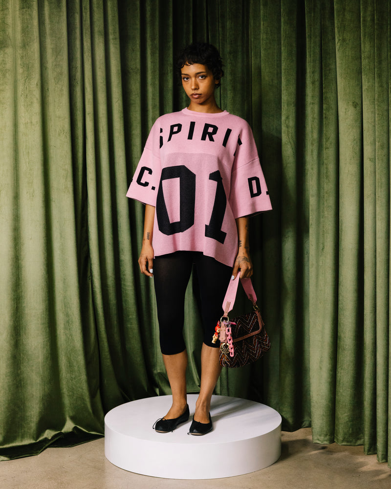 Dead Dirt x Spirit Big Bloom Knit Sweater – Pink – Washington