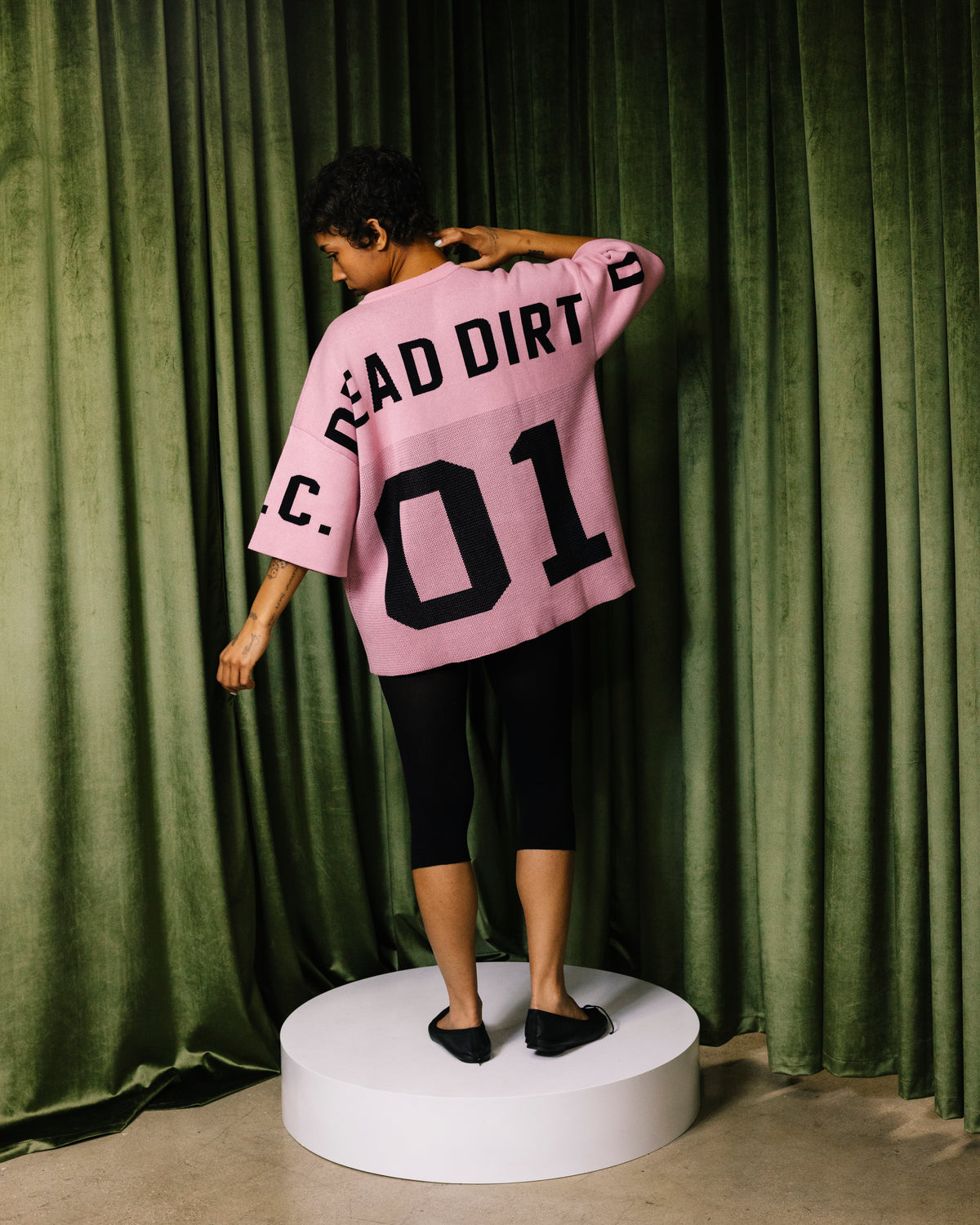 Dead Dirt x Spirit Big Bloom Knit Sweater – Pink