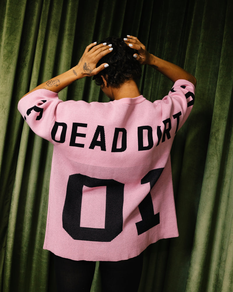 Dead Dirt x Spirit Big Bloom Knit Sweater – Pink – Washington