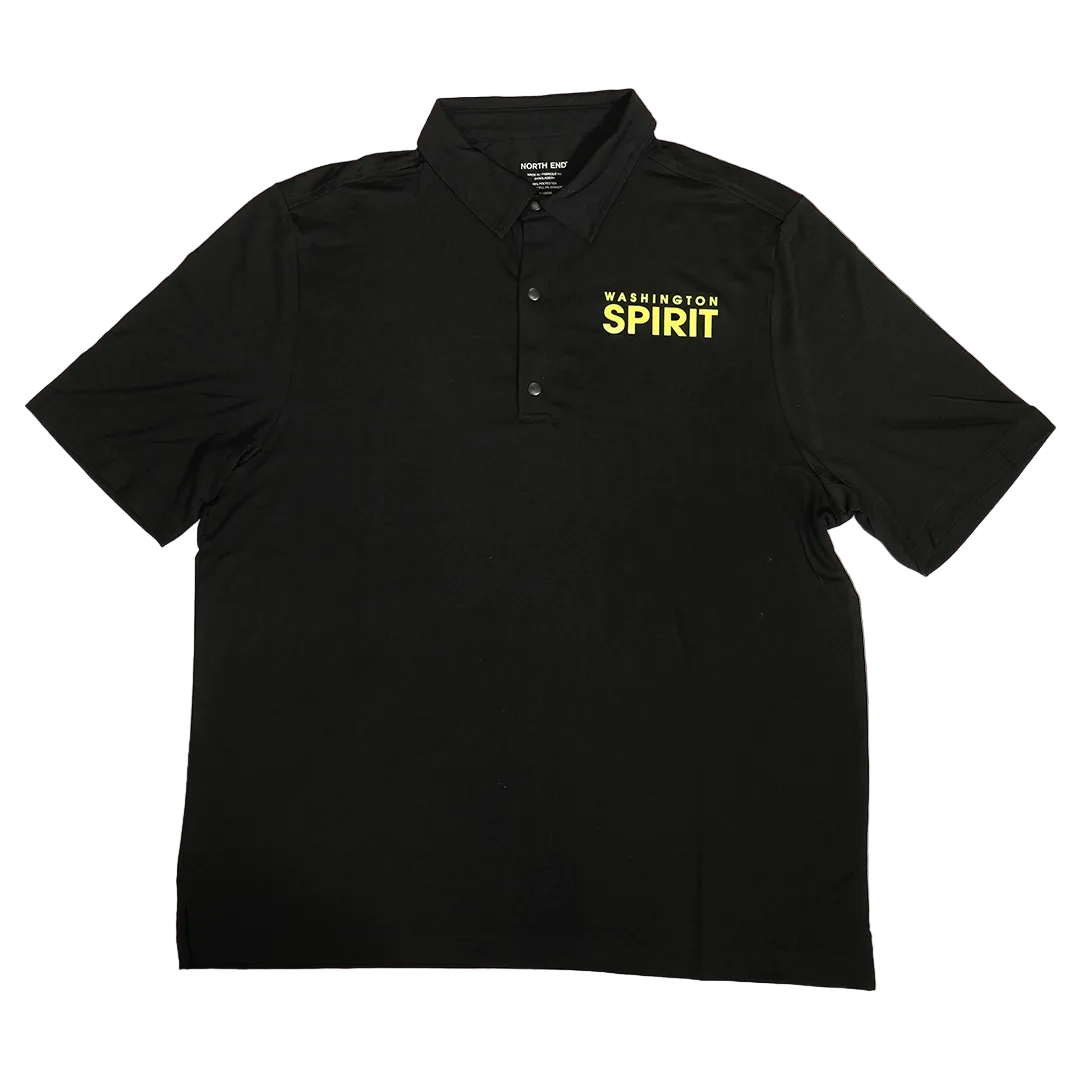 Washington Spirit Black Performance Polo
