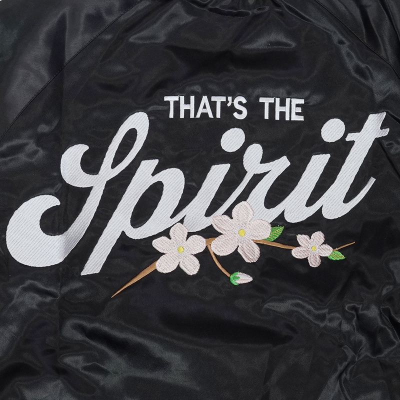 Washington Spirit Cherry Satin Bomber Jacket