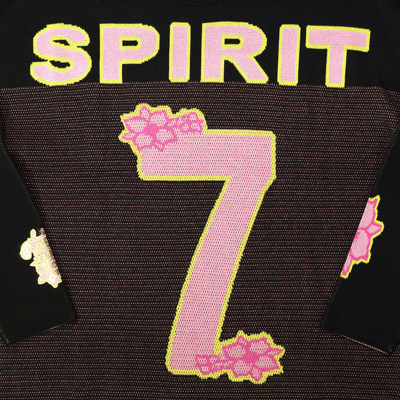 Dead Dirt x Spirit Cherry Blossom Black Out #7 Oversized Sweater