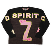 Dead Dirt x Spirit Cherry Blossom Black Out #7 Oversized Sweater