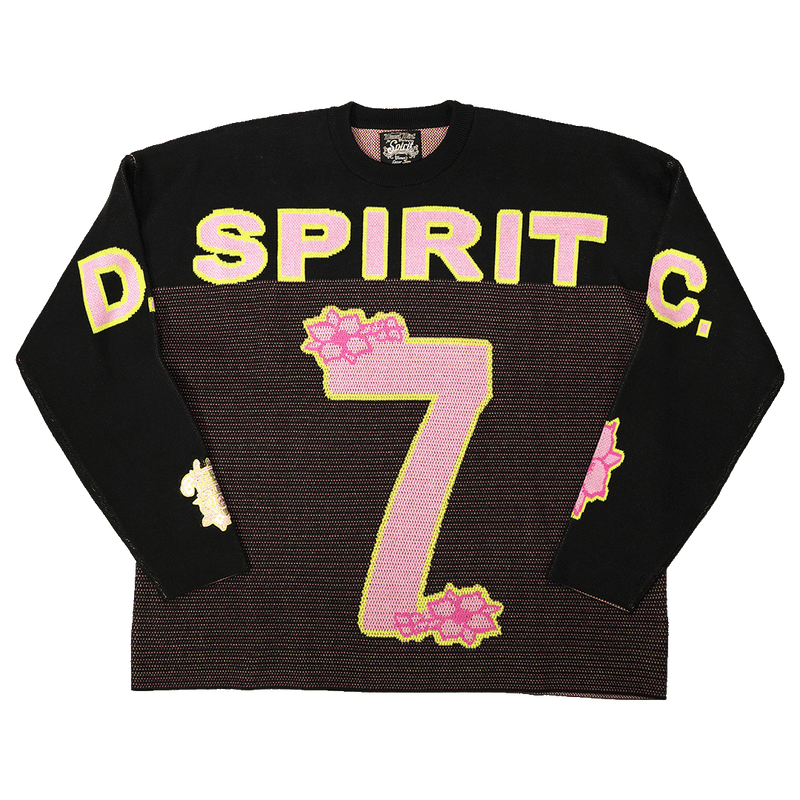 Dead Dirt x Spirit Cherry Blossom Black Out #7 Oversized Sweater