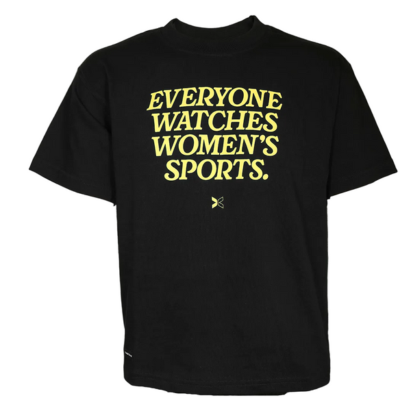Everyone Watches Women's Sports Black Tee