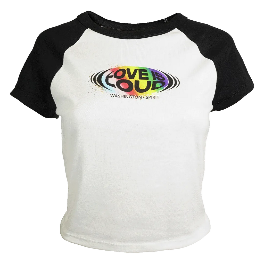Love Is Loud Raglan Baby Tee