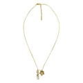 Washington Spirit Layered Nameplate Charm Necklace - Gold