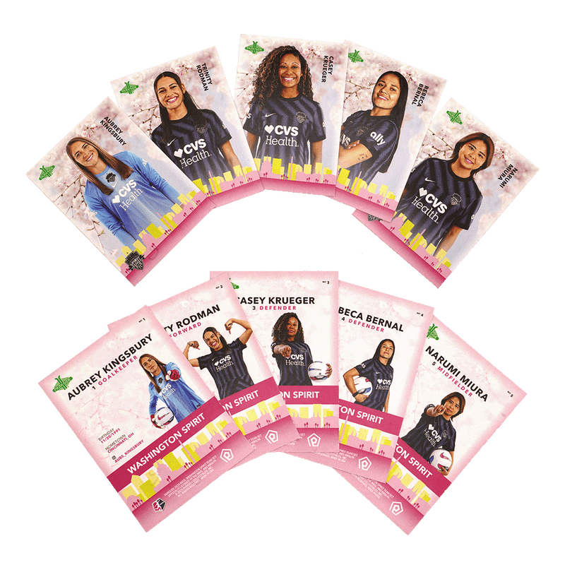 Washington Spirit Cherry Blossom Trading Cards