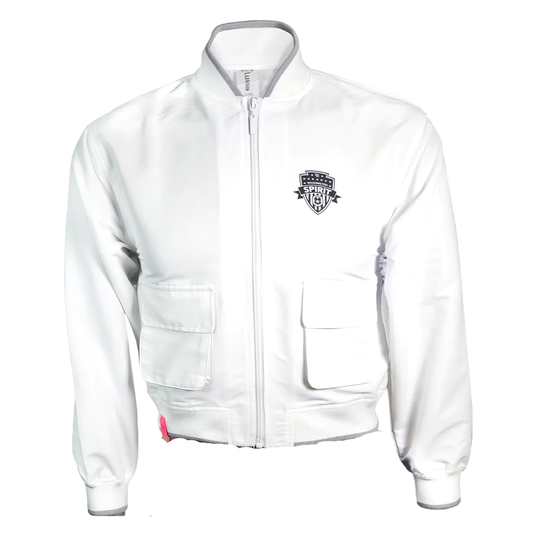 Washington Spirit White Zip Up Jacket