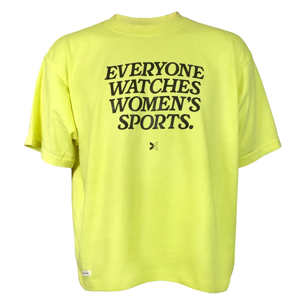 Everyone Watches Women's Sports Yellow Tee
