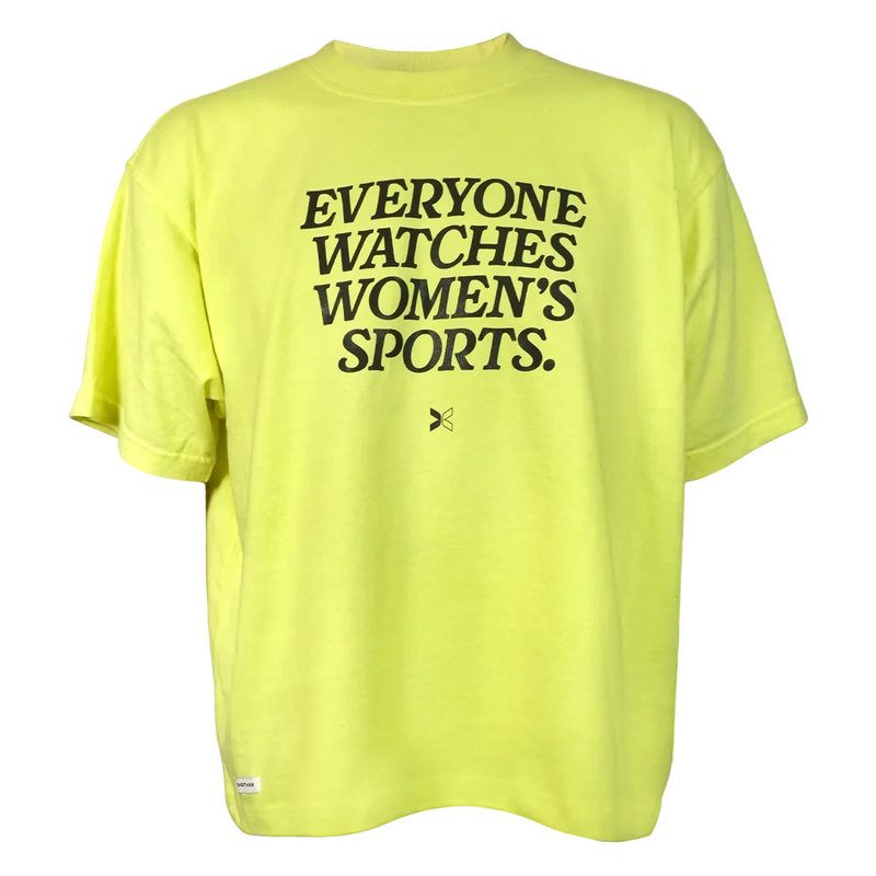 Everyone Watches Women's Sports Yellow Tee – Washington Spirit Shop