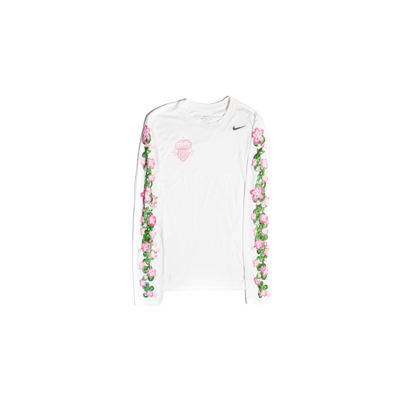 Washington Spirit 2024 Cherry Blossom Nike Legend Long Sleeve Tee - White