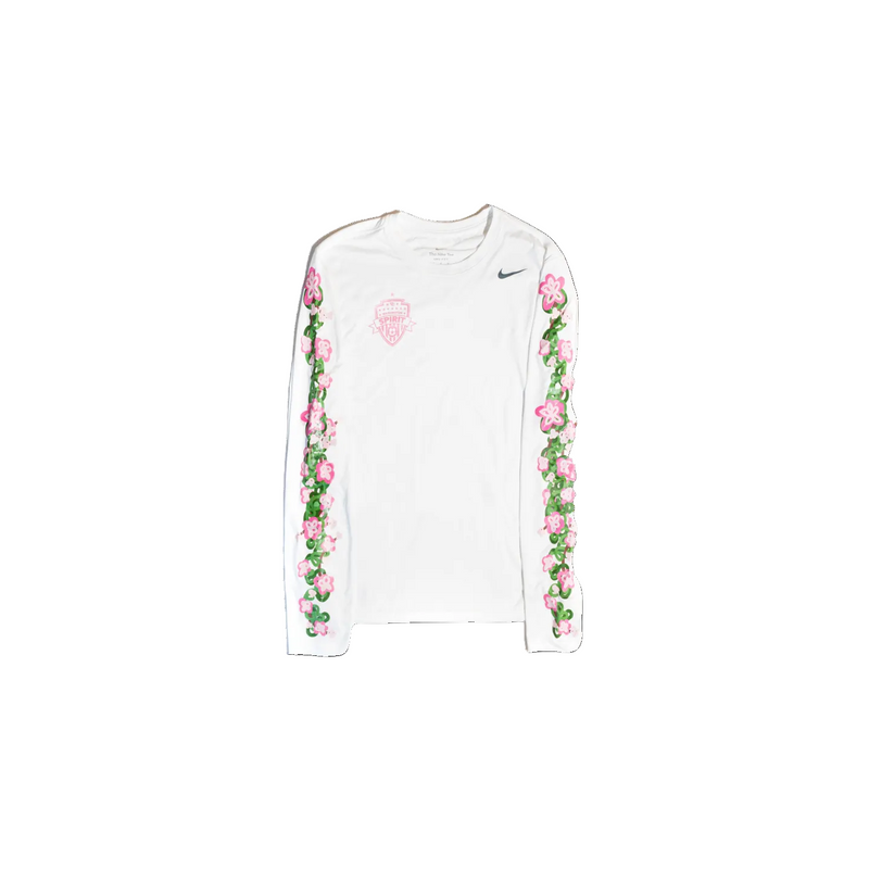 Washington Spirit 2024 Cherry Blossom Nike Legend Long Sleeve Tee Washington Spirit 2024 Cherry Blossom Nike Legend Long Sleeve Tee