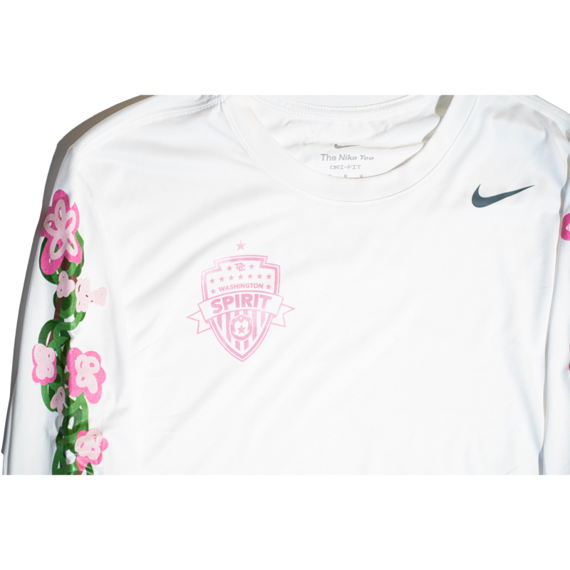 Washington Spirit 2024 Cherry Blossom Nike Legend Long Sleeve Tee - White