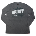 Washington Spirit Gray Heritage Longsleeve Tee - Adult