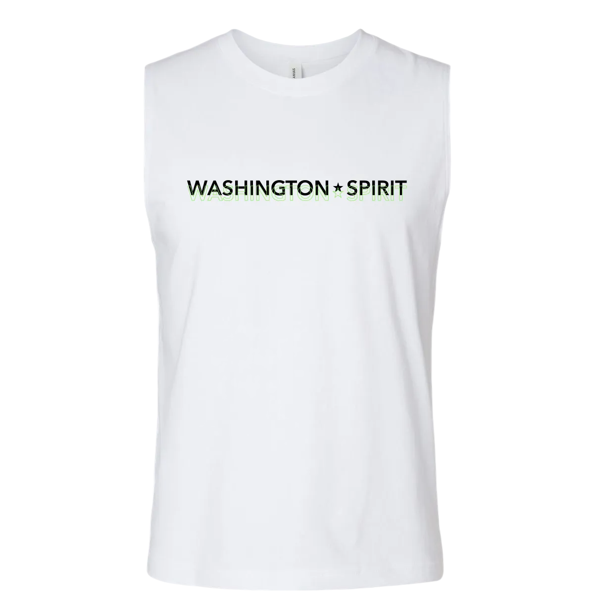 Washington Spirit Mens White Muscle Tank