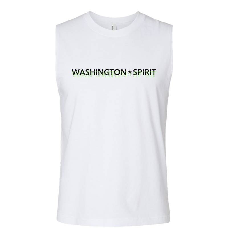 Washington Spirit Men's White Muscle Tank