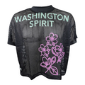 Washington Spirit Black Cherry Blossom Mesh Top