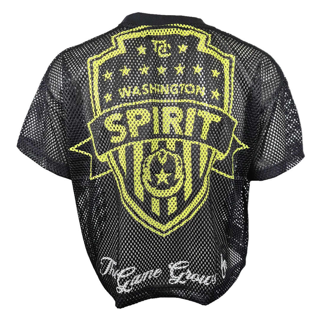 Washington Spirit Black Cherry Blossom Mesh Top