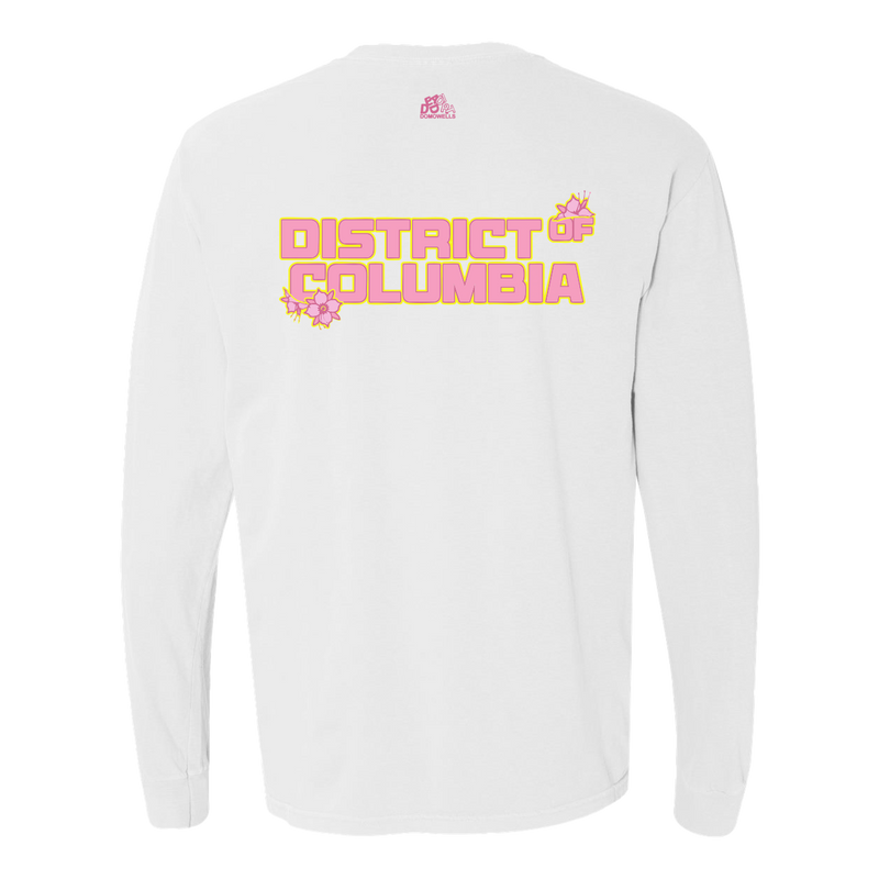 Washington Spirit x Dead Dirt Cherry Blossom White Longsleeve