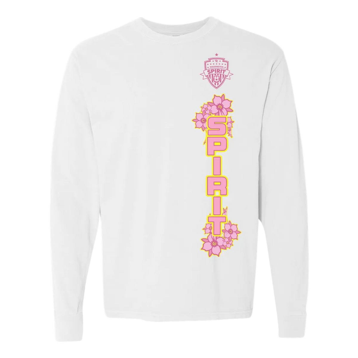 Washington Spirit x Dead Dirt Cherry Blossom White Longsleeve